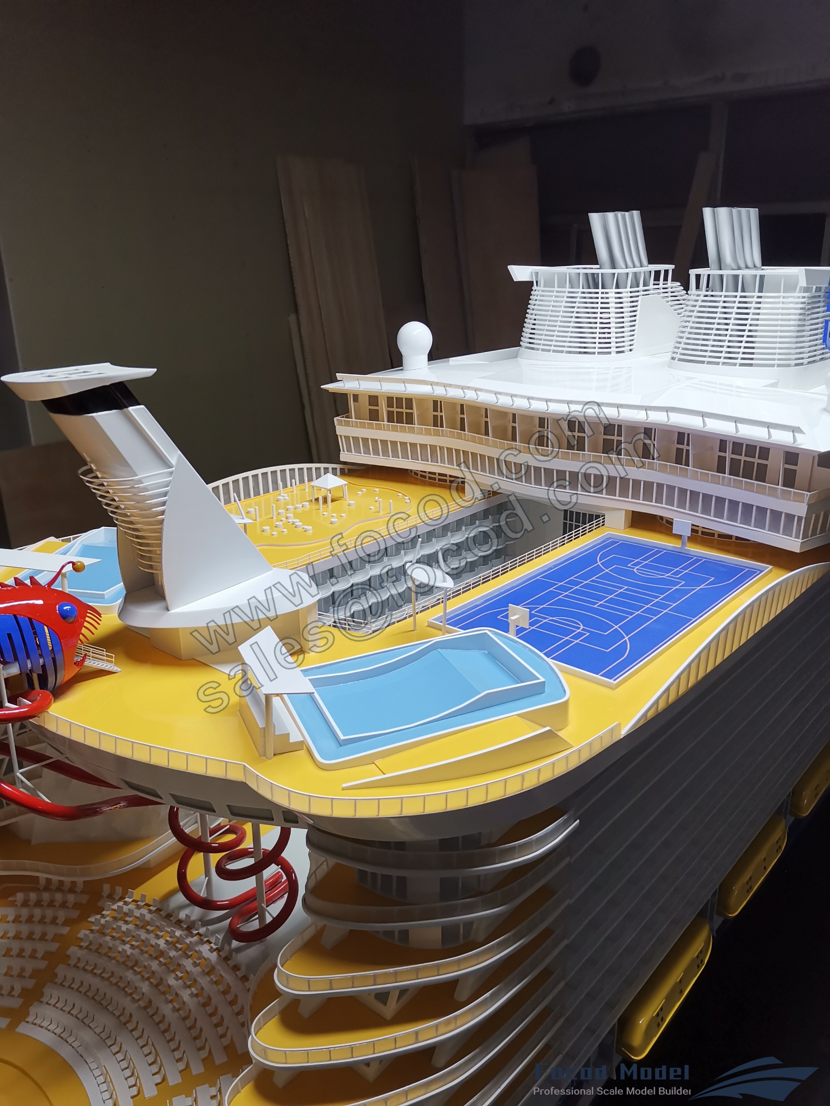 customized model of Harmony of the Seas (world largest cruiseship)